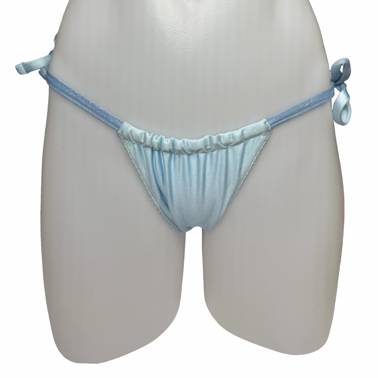 Baby Blue Shimmer Tie-Side Bottom ONE SIZE