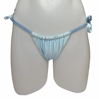 Baby Blue Shimmer Tie-Side Bottom ONE SIZE