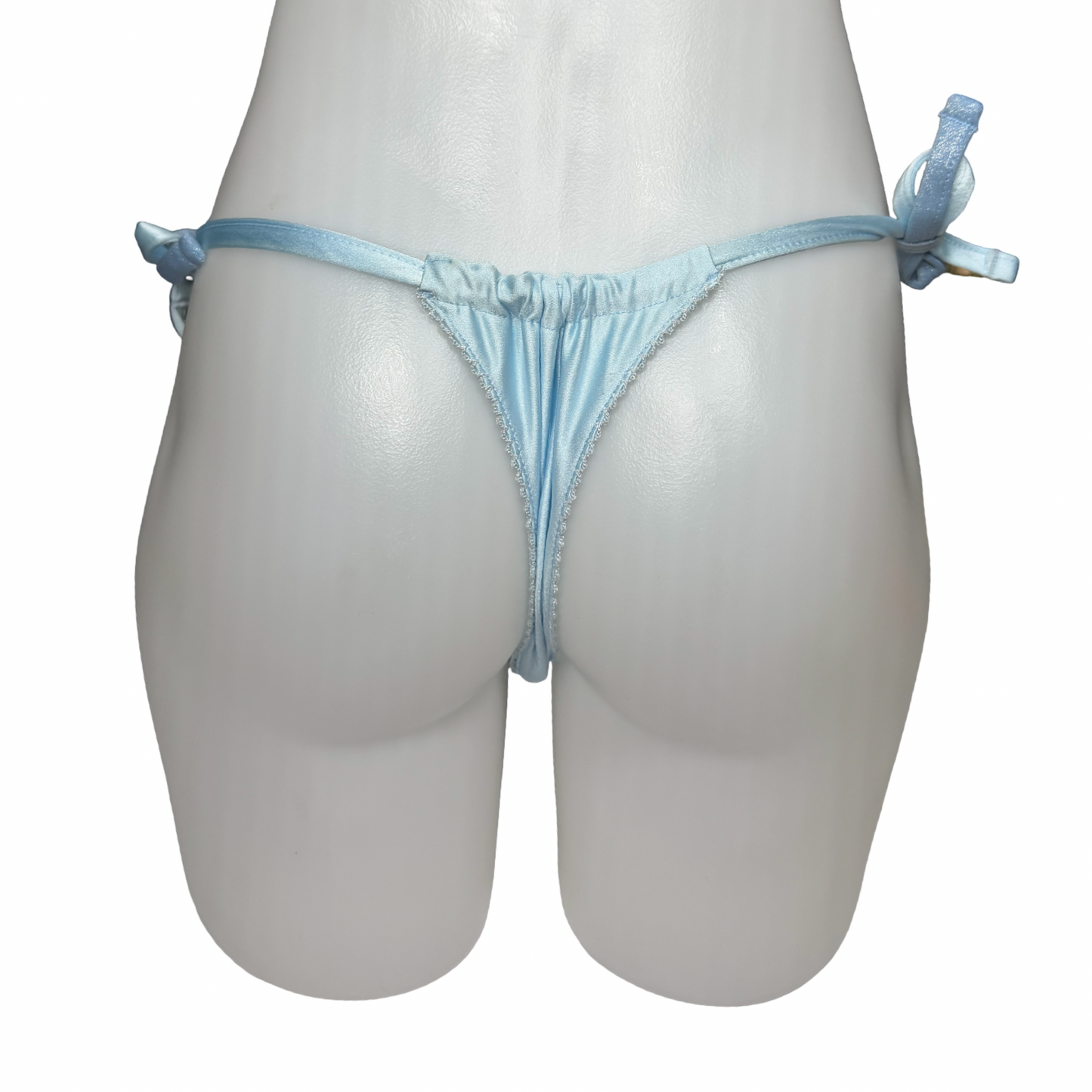 Baby Blue Shimmer Tie-Side Bottom ONE SIZE