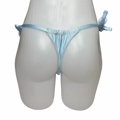 Baby Blue Shimmer Tie-Side Bottom ONE SIZE