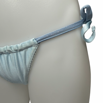 Baby Blue Shimmer Tie-Side Bottom ONE SIZE