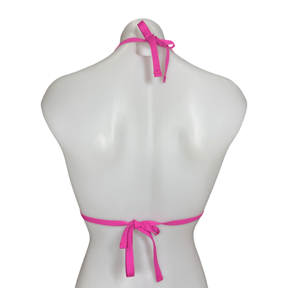 Lime + Hot Pink Triangle Top ONE SIZE — Sample